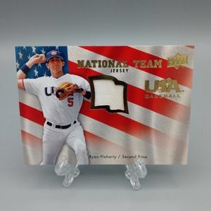 Ryan Flahtery National Team Jersey Baseball Card Upper Deck